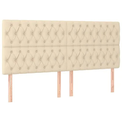 Produktbild von Kopfteile 4 Stk. Creme 90x7x78/88 cm Stoff