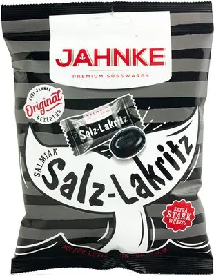 Zdjęcie produktu dla Jahnke Salmiak lukrecja słona 21 szt. 125g
