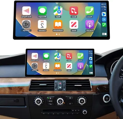 Immagine prodotto di Schermo touchscreen da 12,3 pollici compatibile con CarPlay – Sistema multimediale – Display per auto – Navigazione GPS – CarPlay wireless