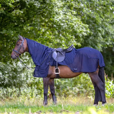 Produktbild von BUSSE Jazdecký koberec Flexi Fly III Fly Rug Navy 155
