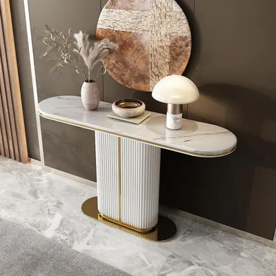 Produktbild von Designer Schmink Tische Konsolen Tisch Holz Kommode Side Board Schrank sekretär