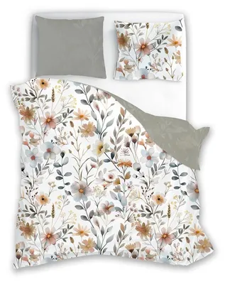 Obrázok produktu pre Posteľná bielizeň 220x200 cm + 2x 70x80 cm 100% bavlnený satén Posteľná súprava Obliečka na perinu (Boho 006)