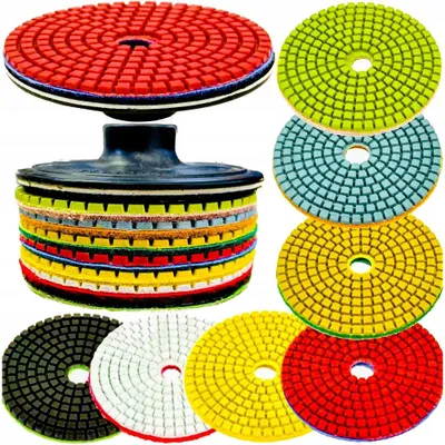 Produktbild von Mar-Pol Set 7 Diamanttrennscheiben 100mm Nass Trocken