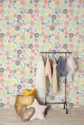 Produktbild von Coloray Fototapete 290x290 cm Latextapete Magicstick - Floralethische Flexibinen
