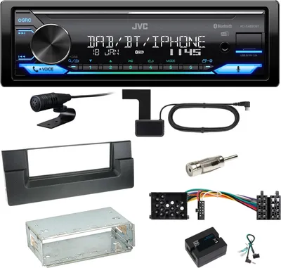 Produktbild von JVC KD-X482DBT Bluetooth DAB USB Einbauset für BMW 5er E39 bis 09/2000
