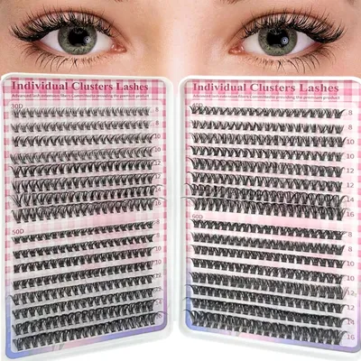 Produktbild von Wimpernbündel Cluster-Wimpern Einzelwimpern - 640 Stück - Gemischte Längen - 8 mm bis 16 mm - 30D bis 60D