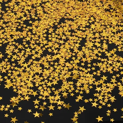 Produktbild von Sterconfetti – Set mit 4000 Stück – Goldene Glitzersterne – Streudekoration