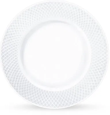 Image de Assiettes plates Wilmax 25,5 cm, porcelaine blanche, lot de 6 WL-880101104/A6