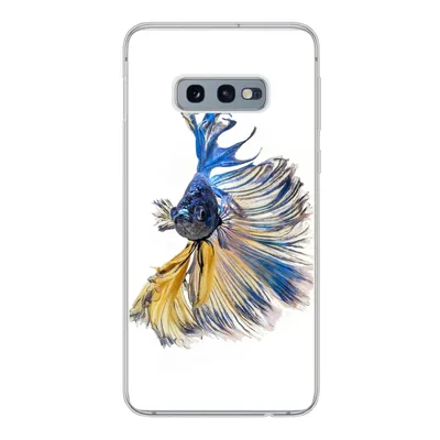 Produktbild von MuchoWow® Handyhülle Schutzhülle Hülle für Samsung Galaxy S10e Fisch - Schwanz - Blau Silikon Softcase Handy Hülle - Handy