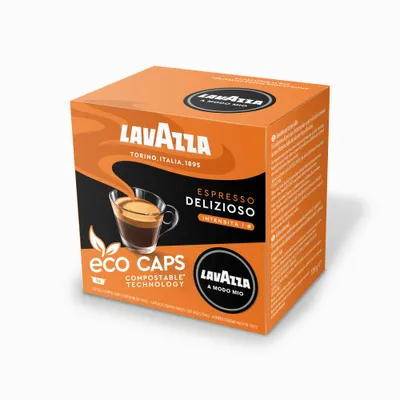 Produktbild von Lavazza A Modo Mio Eco Kapseln Espresso Delizioso 120g, 16 Kapseln