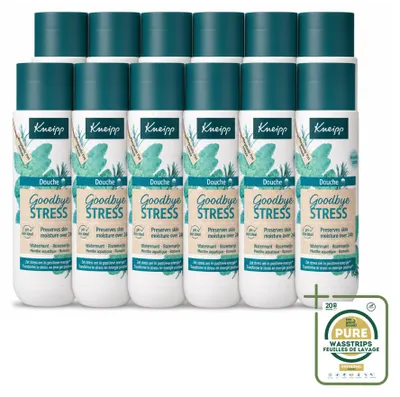 Zdjęcie produktu dla 12 sztuk żelu pod prysznic Kneipp "Goodbye Stress" - melisa i rozmaryn - 200 ml - zestaw ekonomiczny