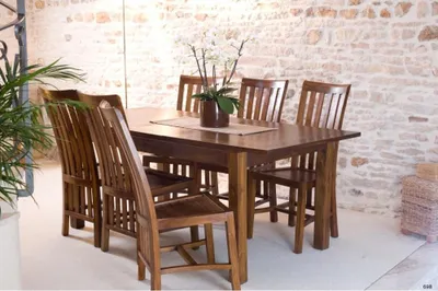 Produktbild von LAUREN – Rechteckiger Ausziehtisch 160/200 cm aus braunem Mindi-Holz