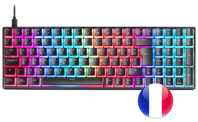 Produktbild von Mars Gaming MKULTRA, Kabelgebunden, USB, Mechanischer Switch, AZERTY, RGB-LED, Schwarz