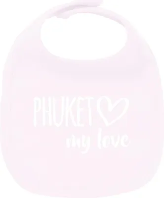 Produktbild von Huuraa Unisex Babylatz Phuket my love Geschenk Babypink  Baumwolle Phuket Mitbringsel