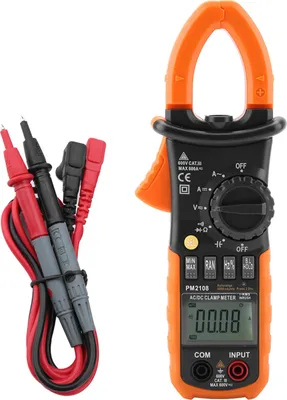 Obrázok produktu pre PEAKMETER PM2108 Prenosný digitálny AC/DC klešťový multimeter na meranie prúdu, napätia a odporu