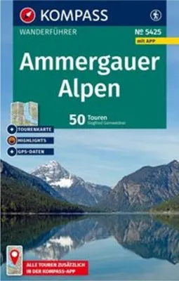 Produktbild von KOMPASS Wanderführer Ammergauer Alpen, 50 Touren mit Extra-Tourenkarte