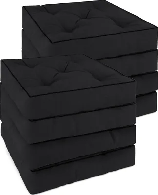 Produktbild von Stuhlkissen 40x40x9 cm, wasserabweisend, strapazierfähig, formstabil, mit Tragegriff, für Innen & Außen