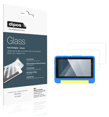 Image de 2x Protection ecrán pour MUISOO KT1018 Verre souple Film Protecteur 9H dipos