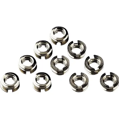 Produktbild von Hama Tripod Conversion Bushings, Gewindeadapter, Edelstahl, Metall, 1/4, 3/8", 10 Stück(e), 24 g