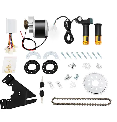 Immagine prodotto di Kit di conversione e-bike - Mountain bike - 24V 250W - Motore a spazzole - Acceleratore a rotazione - Nero
