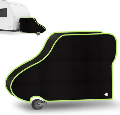 Productafbeelding van Zwarte universele disselafdekking voor trekhaak, aanhanger en caravan