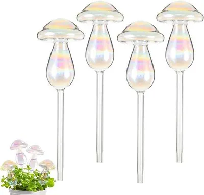Produktbild von Famanu Bewässerungsballen 4 Stück - Automatische Pflanzenbewässerung aus Borosilicatglas
