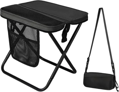 Produktbild von Dreibeinhocker CEWROM Campinghocker faltbar, tragbarer Klapphocker, kleiner Klapphocker, Camping, leichter Klapphocker, einfach zu falten, 31 cm für R