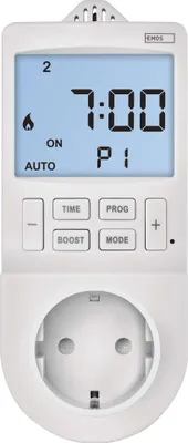 2in1 Steckdosenthermostat mit digitaler Zeitschaltuhr, schuko