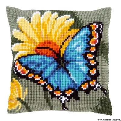 Produktbild von Vervaco PN-0156041 Kreuzstichkissen Schmetterling