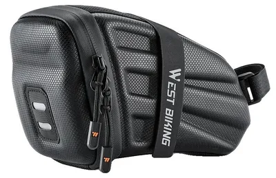 Image de Sacoche de vélo, imperméable, design léger, noir
