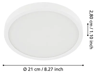 Image de EGLO Fueva 5, 1 ampoule(s), LED, IP20, blanc