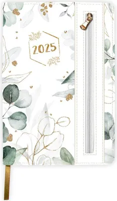 Produktbild von Trötsch Wochenplaner A5 mit Tasche Flowers white 2025