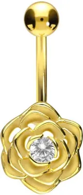 Produktbild von Bauchnabelpiercing Chirurgenstahl Bananabell BLUME