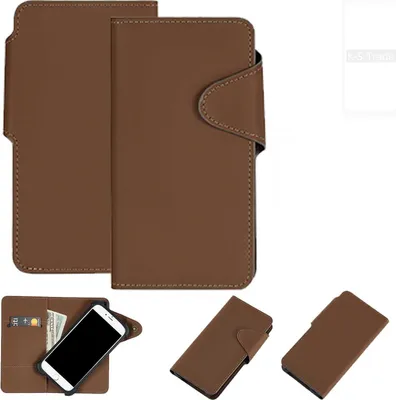 Produktbild von K-S-Trade Schutzhülle Klapphülle Kunstleder für Xiaomi Redmi Note 9 braun Handy Hülle Wallet Case