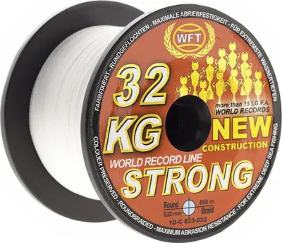 Productafbeelding van Angelschnur KG Strong (transparant), diameter: 0,22 mm, treksterkte: 32,0 kg, lengte: 600 meter