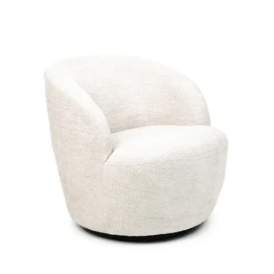 Produktbild von HOMLA Fotel SVINGEN obrotowy ecru 65.5x77x69cm