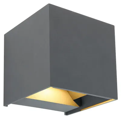 Produktbild von LED Wandleuchte, Aluminium, anthrazit, L 10 cm