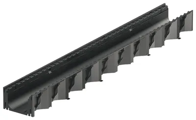 Obrázok produktu pre ACO Self® Entwässerung Baukasten Hexaline 2.0 Rinne ohne Rost 1m schwarz