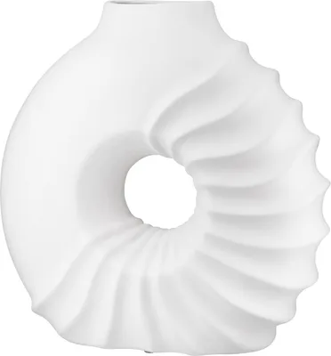 Produktbild von Gilde Vase, "Pula", Keramik, weiß, VE 2, L. 12 cm, B. 30 cm, H. 31 cm 57502 4063387575024
