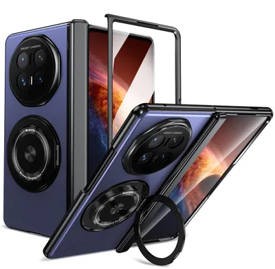 Produktbild von Handyhülle + 9H Schutzglas + Magnet Ring Honor Magic V6 5G PC / Alu Full Cover