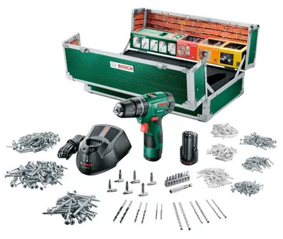 Produktbild von Bosch PSR 10,8 LI-2, Handbohrmaschine, Ohne Schlüssel, Grün, 2 cm, 8 mm, 350 RPM