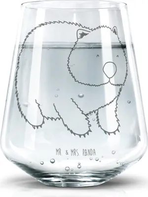 Produktbild von Mr. & Mrs. Panda Glas Wombat - Transparent - Geschenk, Motivation, Trinkgefäß, Das Leben Ist schön, Australien, Trinkglas, Spruch, Tumbler, Lustige Sprüche, Wasserglas