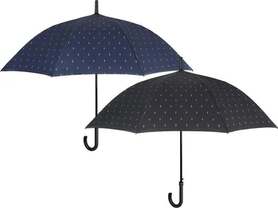 Image de Time, parapluie automatique pour hommes Geometrico / bleu, 26398