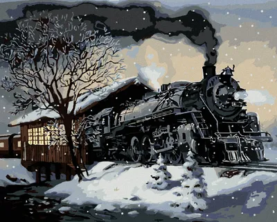 Zdjęcie produktu dla Zuty - Painting by Numbers - A WOLF IN WINTER (D. RUSTY RUST), 40x50 cm, bez ramy i płótna