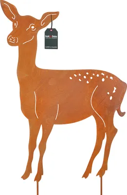 Immagine prodotto di KOTARBAU® Decorazione da giardino figure di ruggine 77cm cervo decorazione di Natale giardino Ecorost spina da giardino figure di Natale da giardino e statue da giardino spina di ruggine decorazione da giardino per esterni in acciaio inox