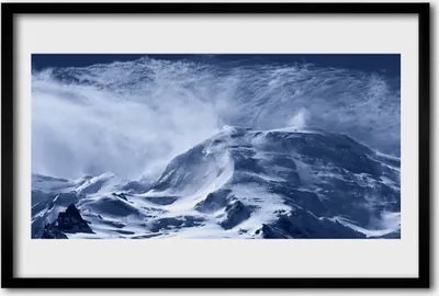 Produktbild von Bild 60x40 MDF-Rahmen Wandkunst Berglandschaft
