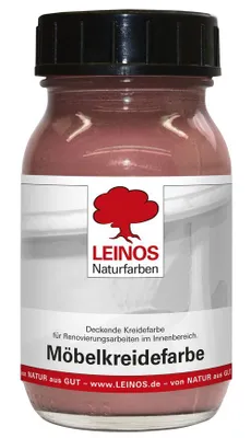 Produktbild von LEINOS Möbelkreidefarbe Toskanarot 0,1 l für Möbel innen, lösemittelfrei