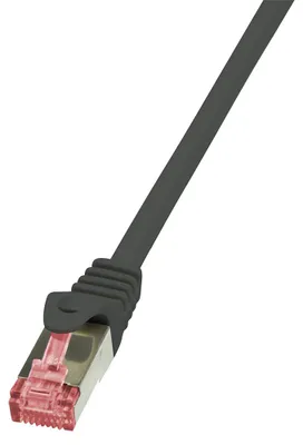 Immagine prodotto di Logilink Patchkabel CAT6   S/FTP AWG27 PIMF  0,25m schw.