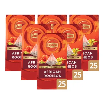 Obrázek produktu pro Lipton - Exkluzivní výběr afrického čaje rooibos - 6x 25 čajových sáčků
