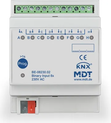Obrázek produktu pro MDT KNX binární vstup 8násobný 230 V AC/DC REG, 1 ks.